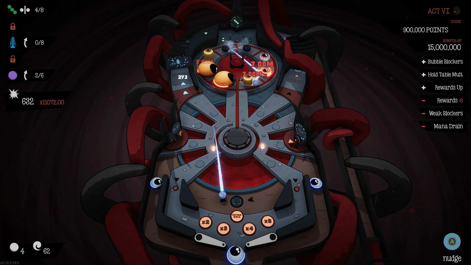 Cult of PiN 100 upgrades cursed playfields screenshot