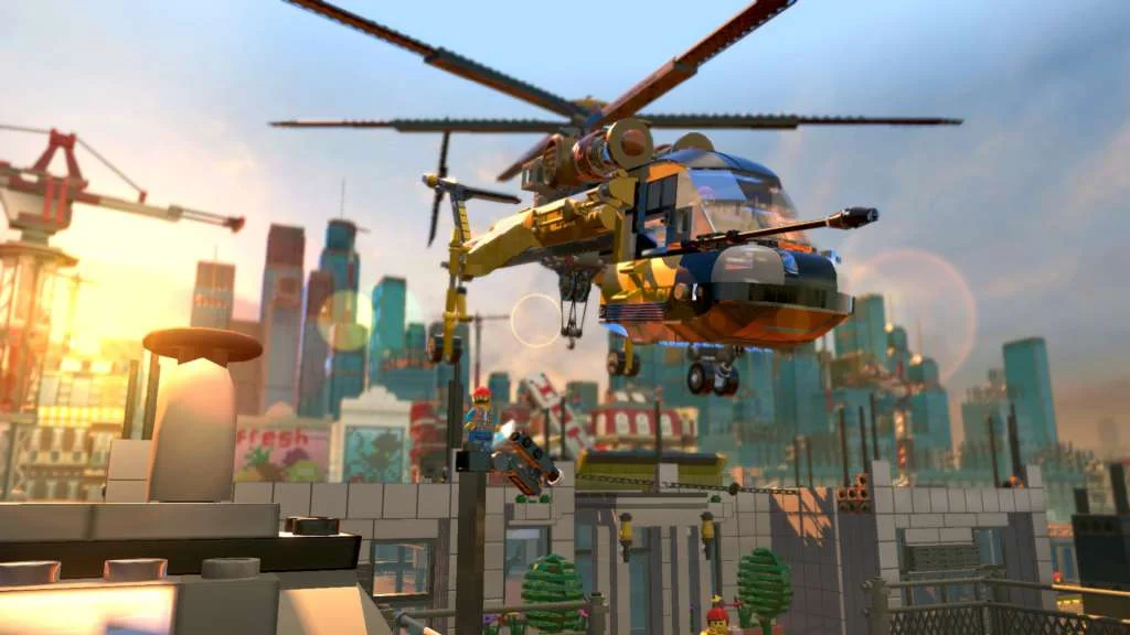 The LEGO Movie Videogame Xbox Emmet with the resistance crew