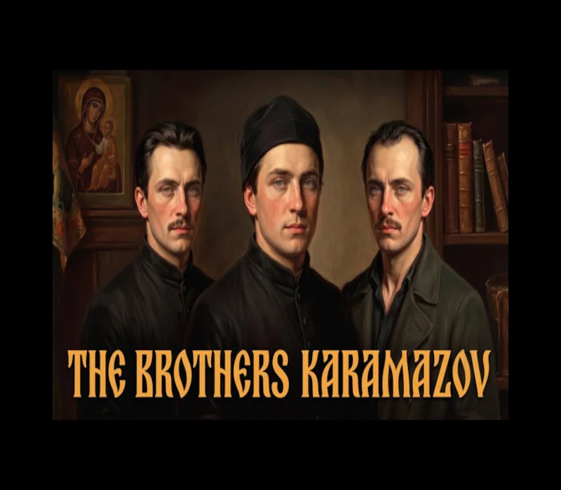 The Brothers Karamazov cover art, Daniling Dostoevsky literary adventure