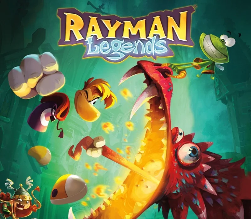 Rayman Legends cover, painted Glade of Dreams sequel