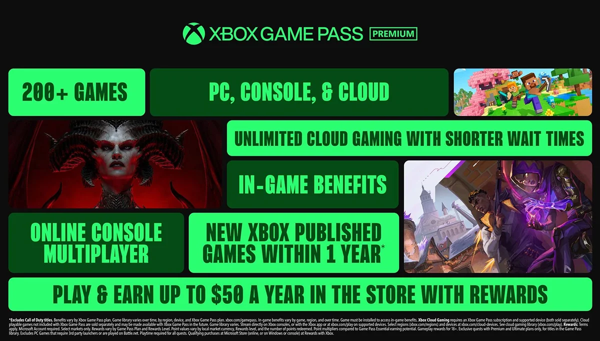 XBOX Game Pass Premium - 1 Month Subscription Card EU