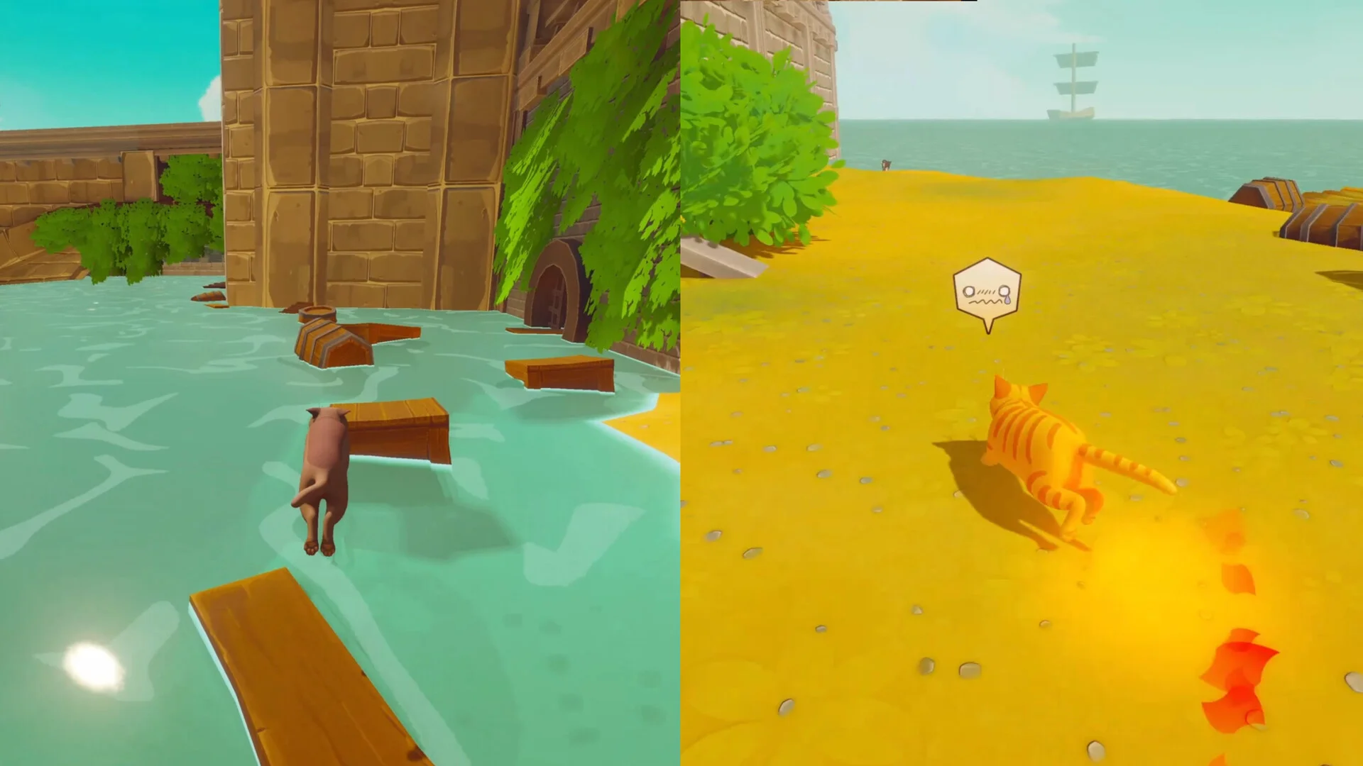 Pawbay: Cat Chaos 2-player split-screen co-op cats