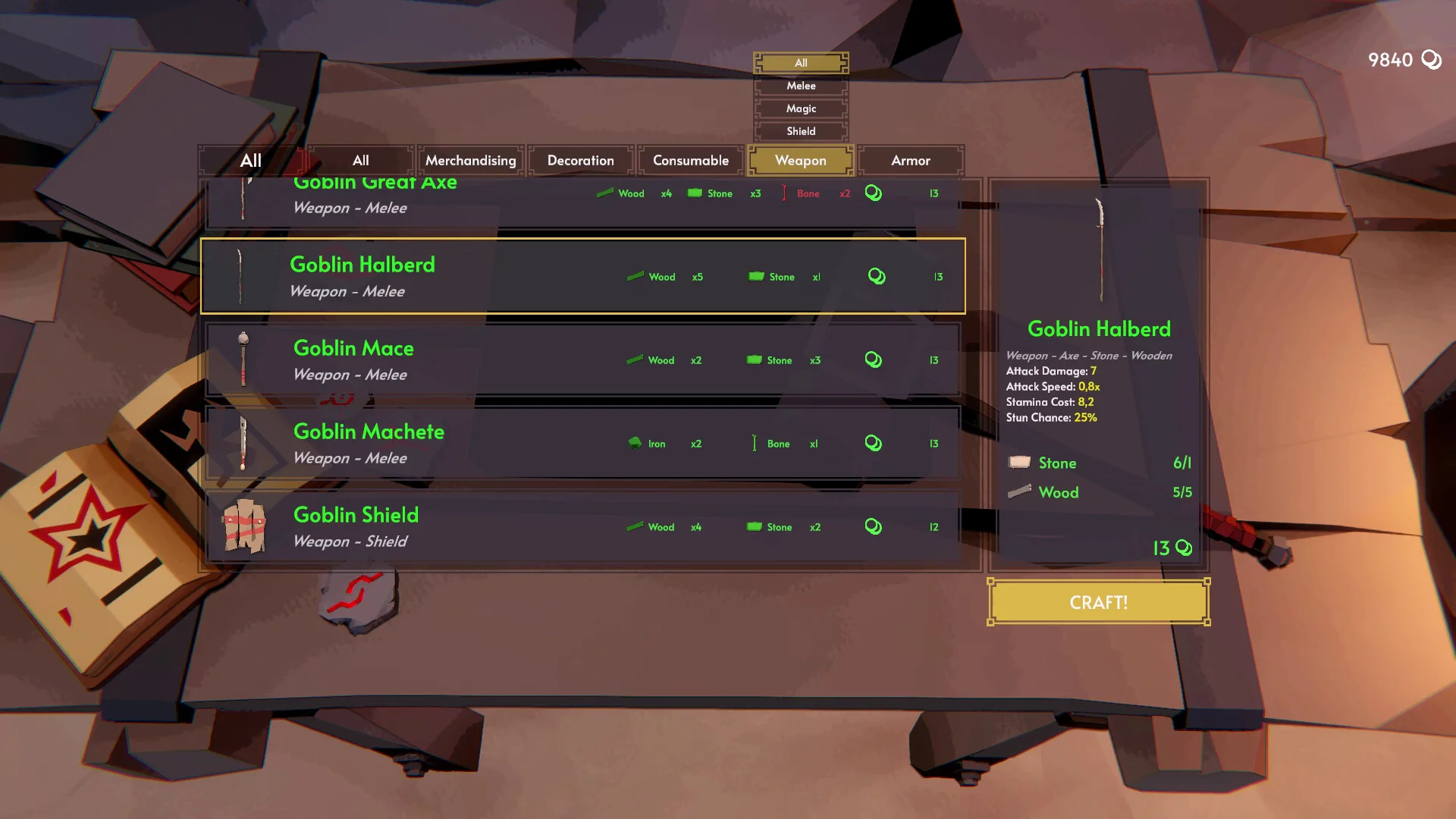 Fell and Sell first-person hack and slash dungeon loot raid gameplay