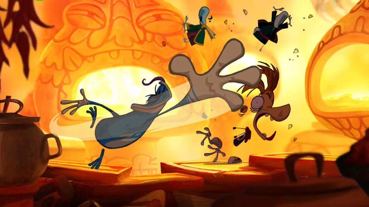 Rayman Origins boss encounter Bubble Dreamer adventure
