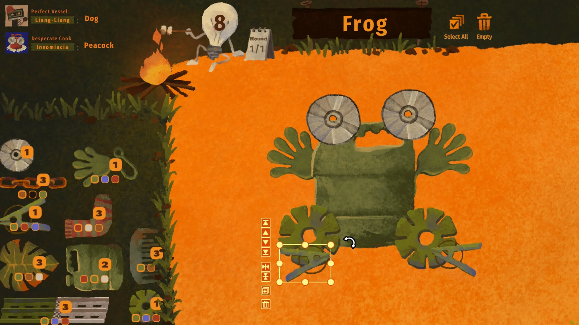 We Junk Artists six player campfire Steam