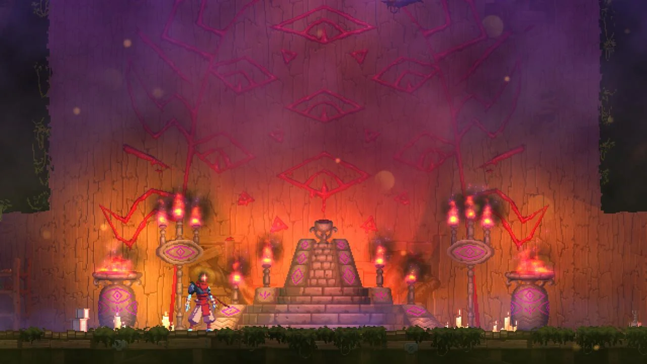 Dead Cells The Bad Seed swamp route and Mama Tick boss