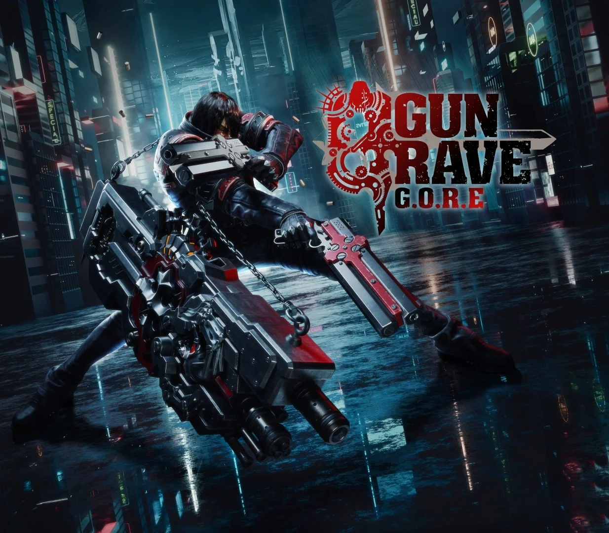 Gungrave GORE EU cover, Grave with Cerberus pistols and coffin