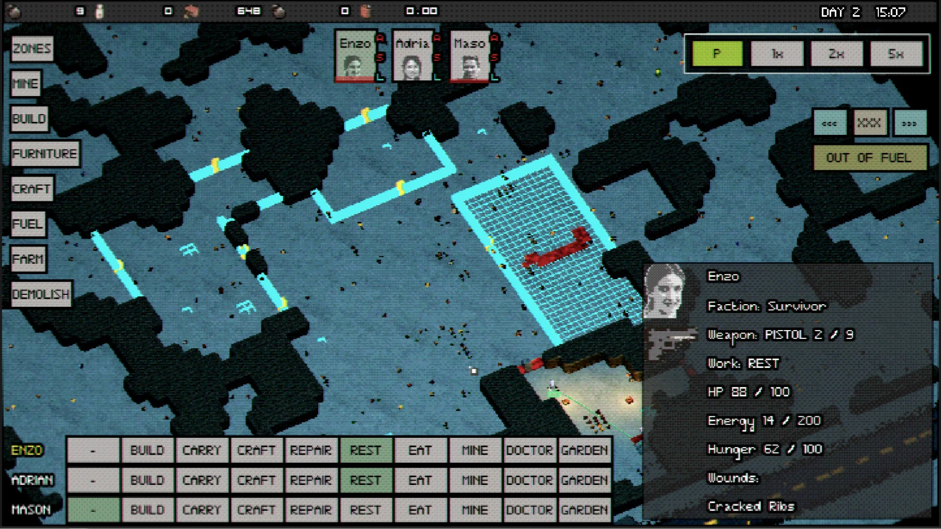 Dead Night Highway pause combat