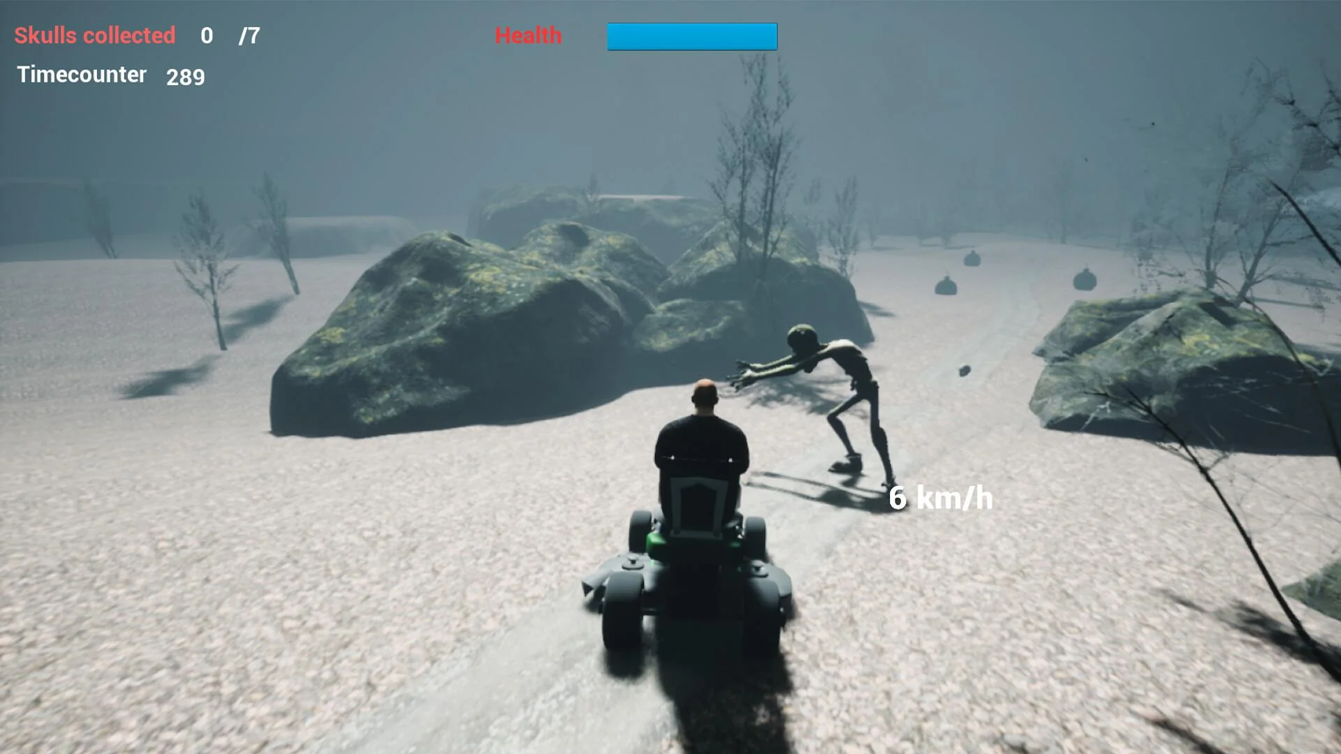 Lawnmower Game Horrorland zombies and bombs on five maps