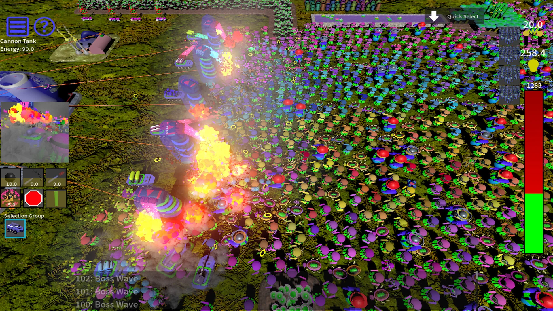 JKRobots 25-hour macro RTS campaign screenshot