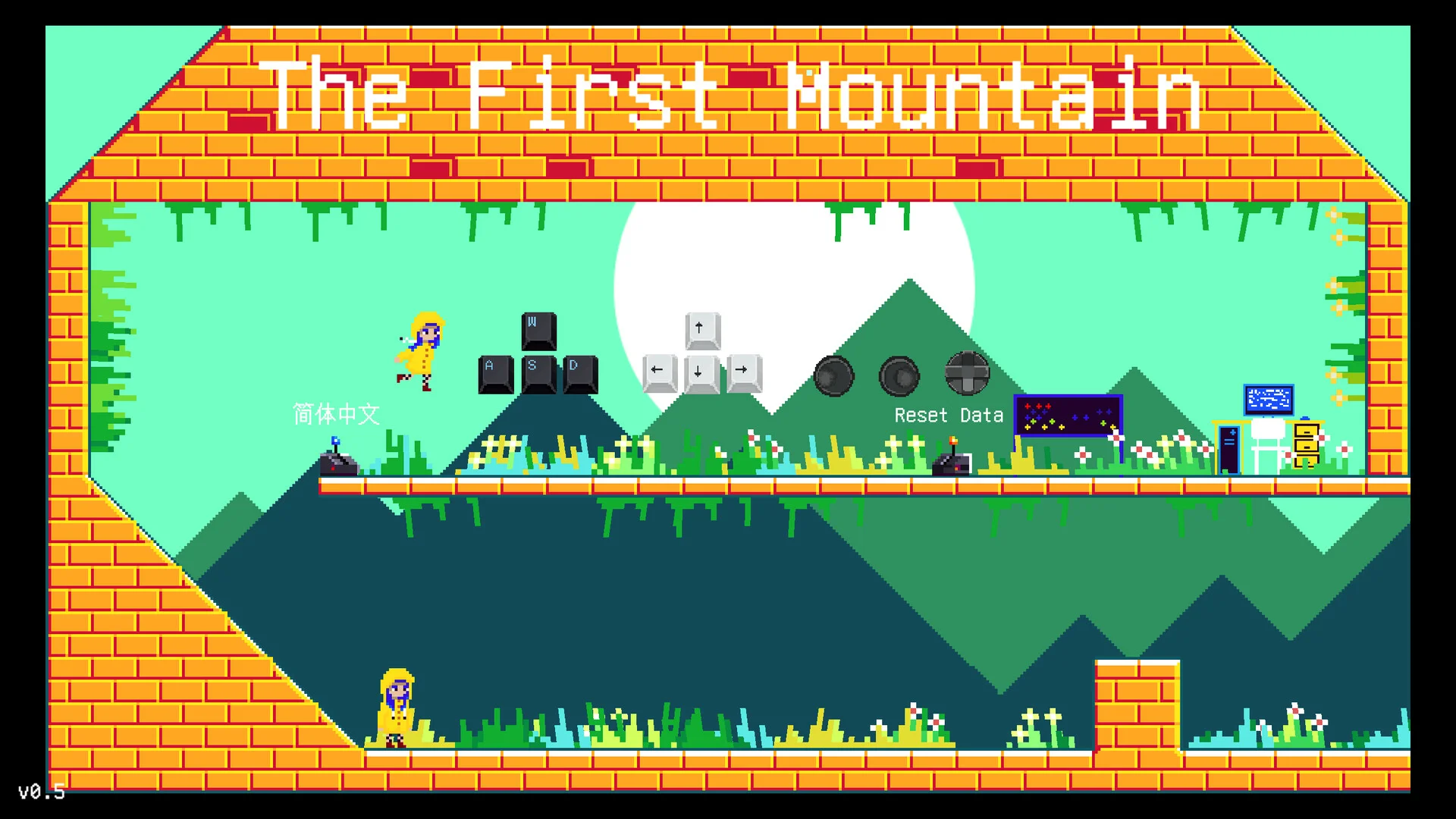 The First Mountain 2D jump screenshot