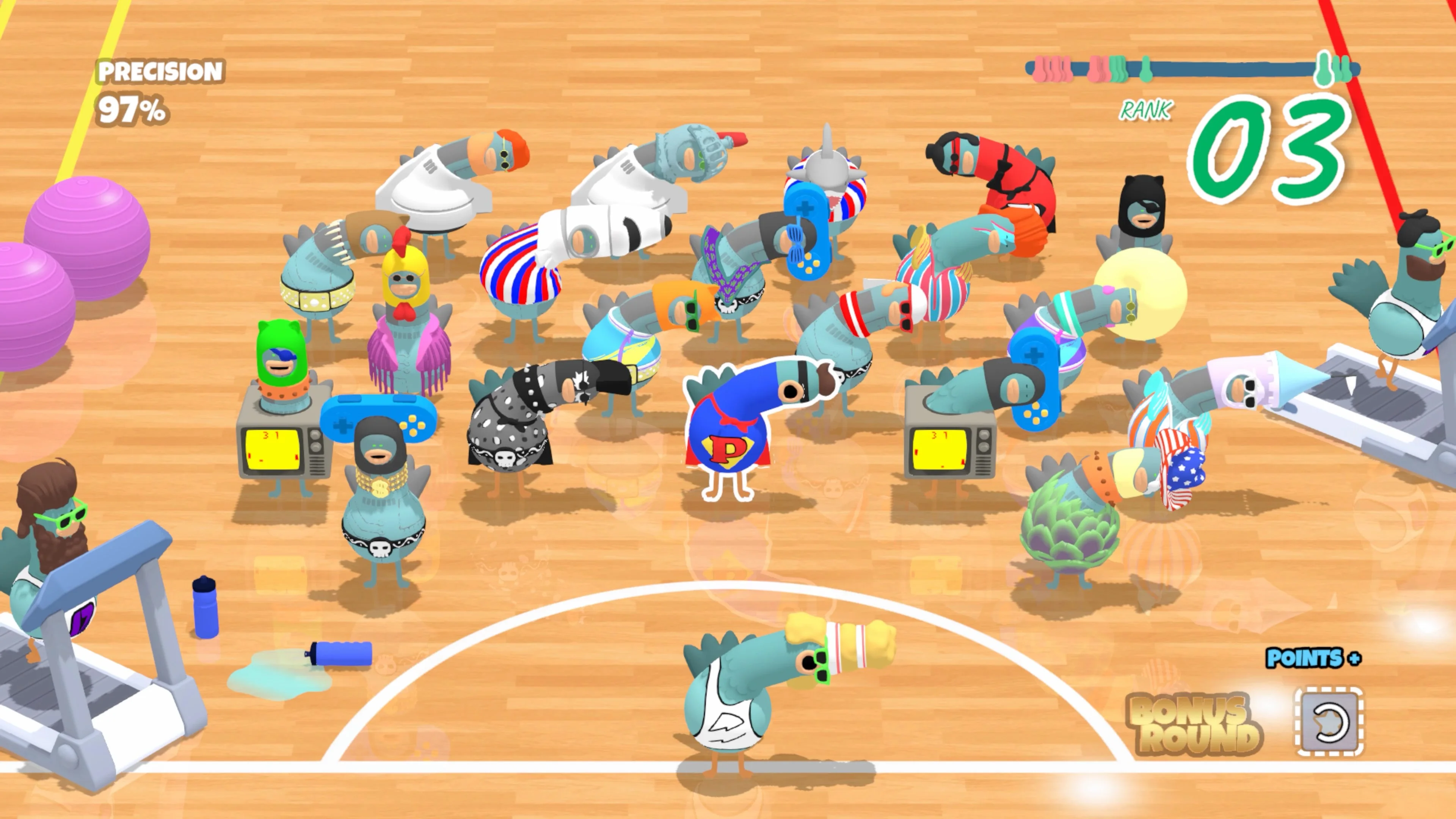Headbangers pigeon rhythm contest