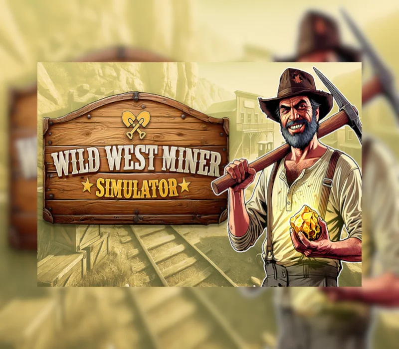 Wild West Miner Simulator cover, frontier mayor mining town build