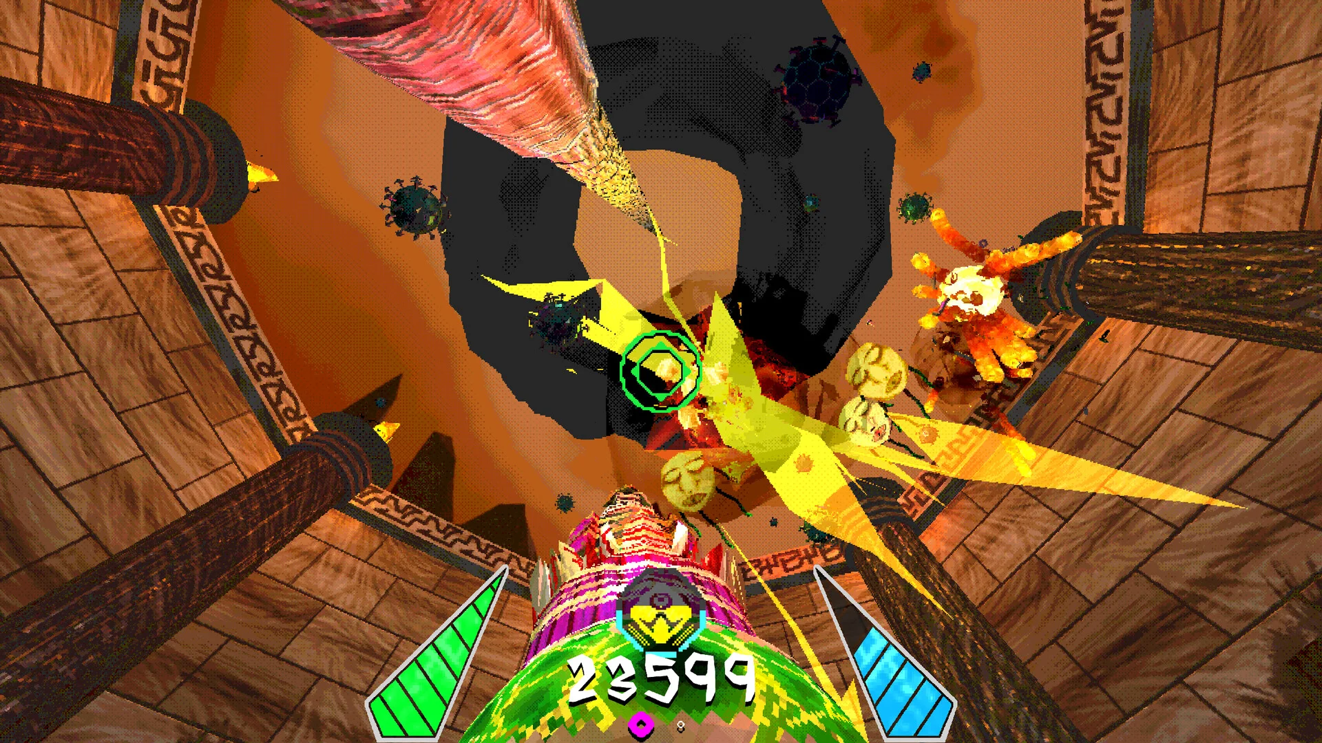 Shrapnel Sentinel defend Pillar of Reality arena FPS gameplay