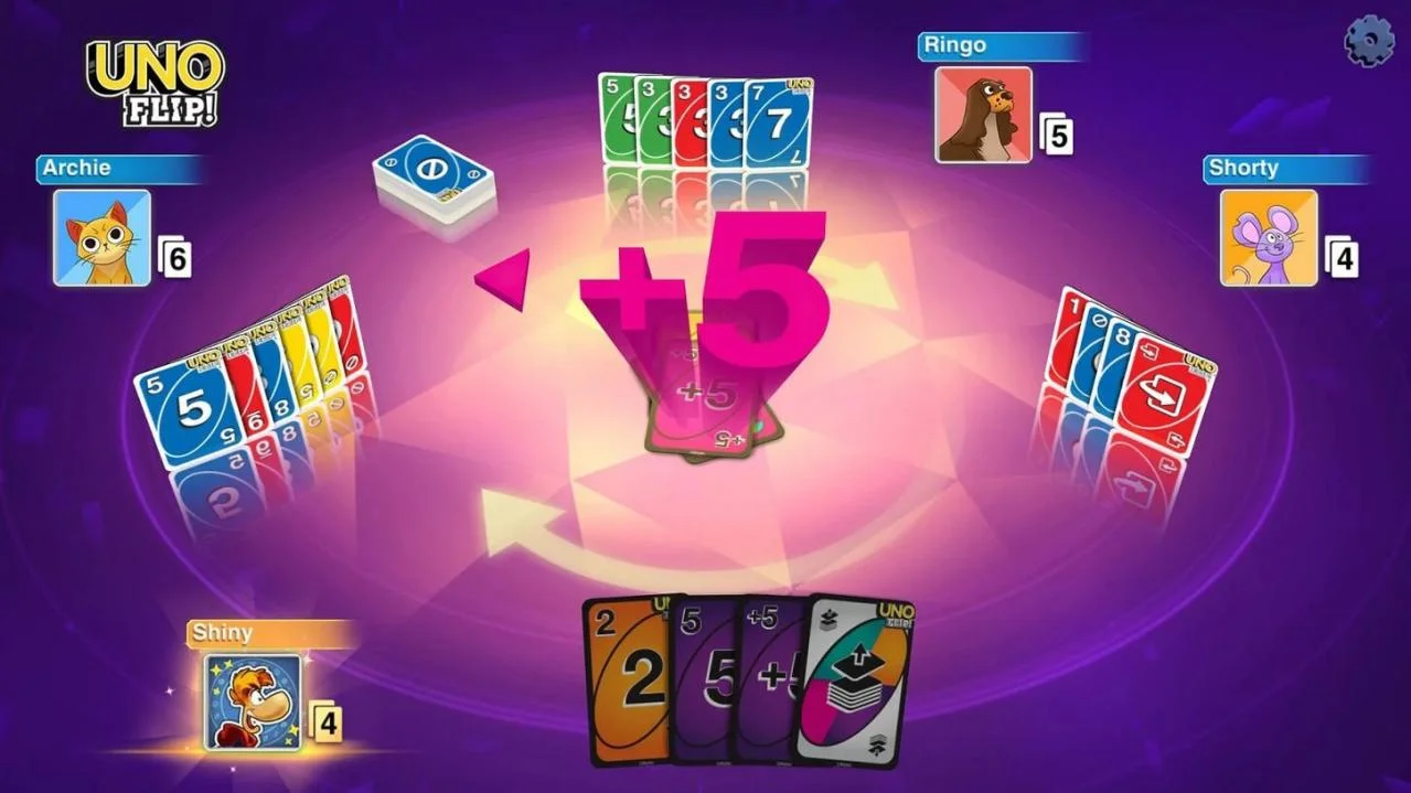 UNO Ultimate Flip deck on a house-rule table