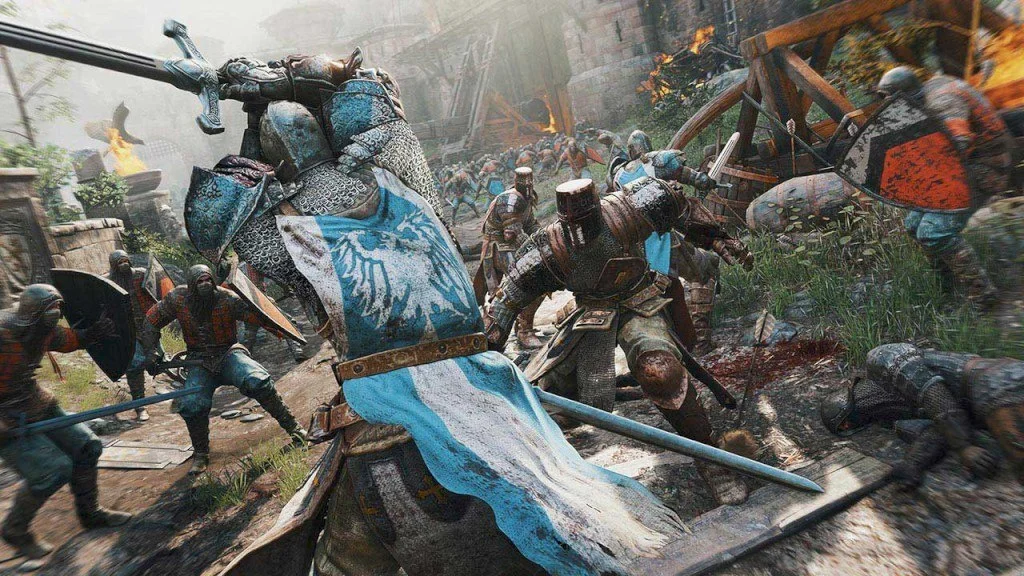 For Honor guard-break timing in a tight melee