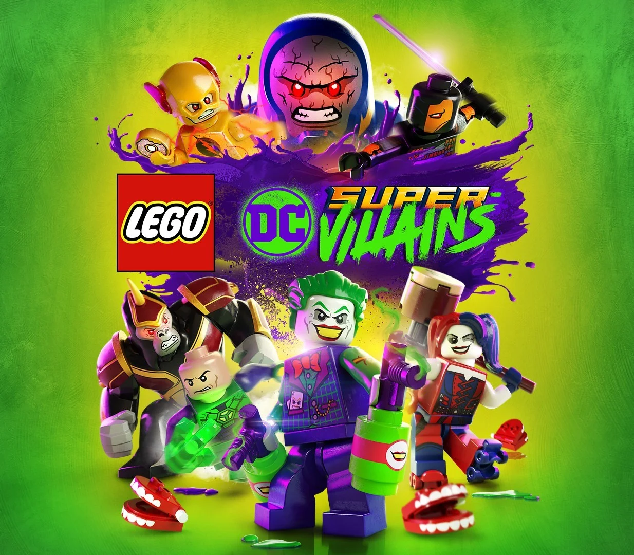 LEGO DC Super-Villains Xbox CA cover of Joker and Harley