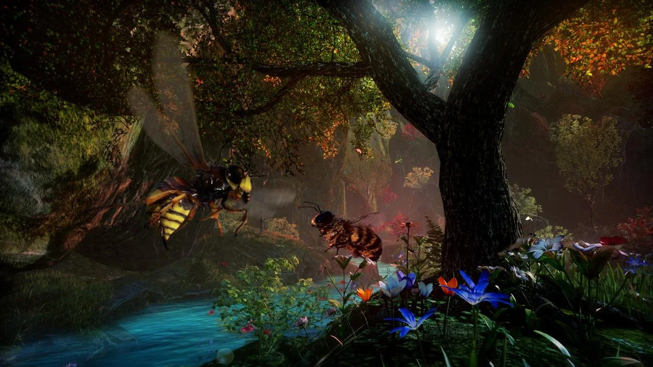 Bee Simulator waggle dance and park exploration