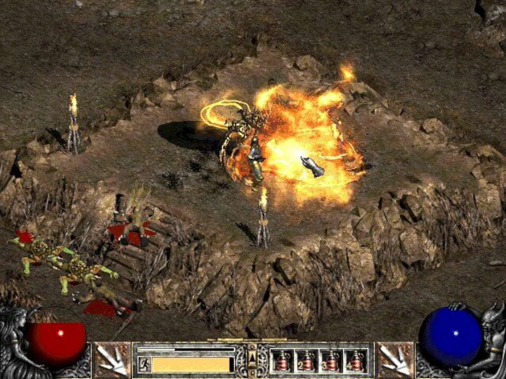 Diablo II Druid elemental storm on Arreat