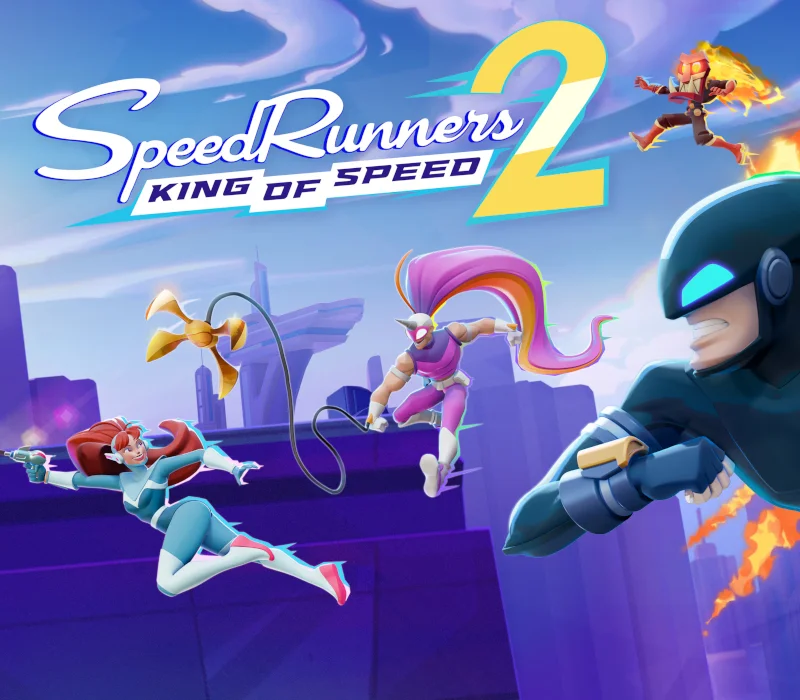SpeedRunners 2 cover, superhero race and fire ring