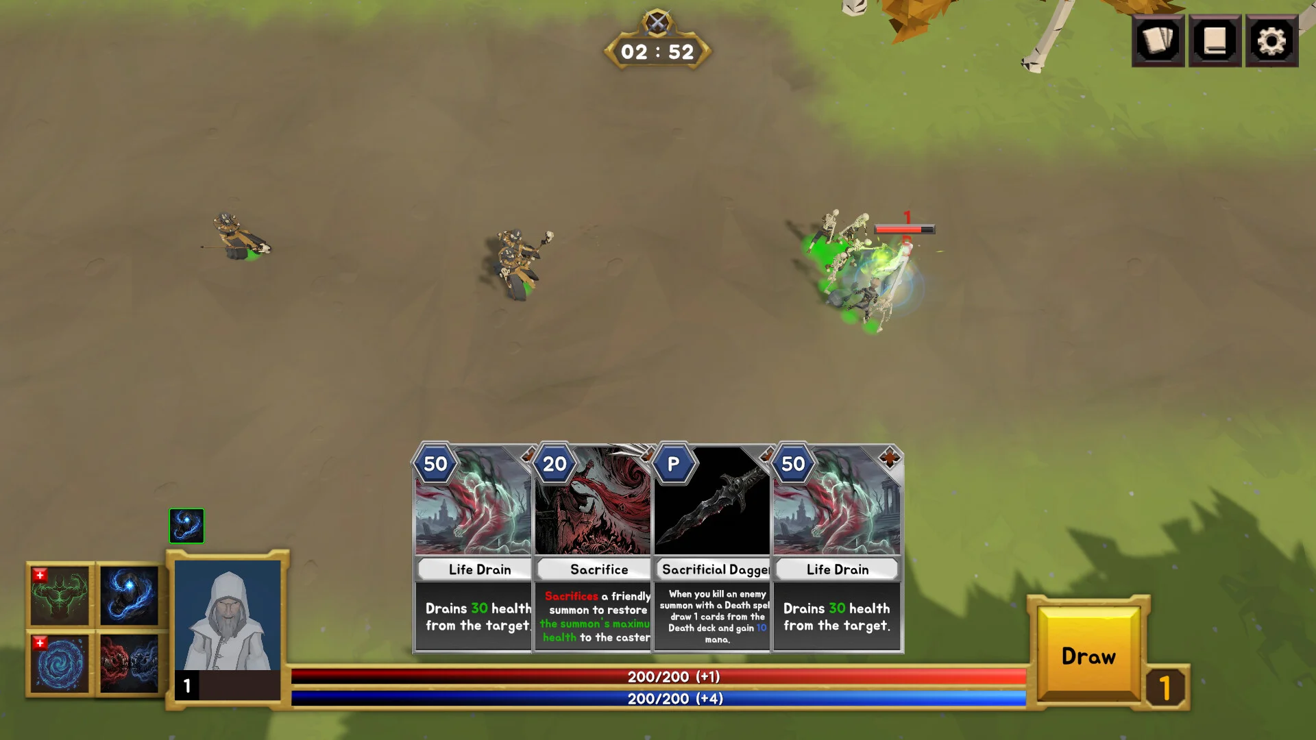 Duel of Gaia Single-player screenshot