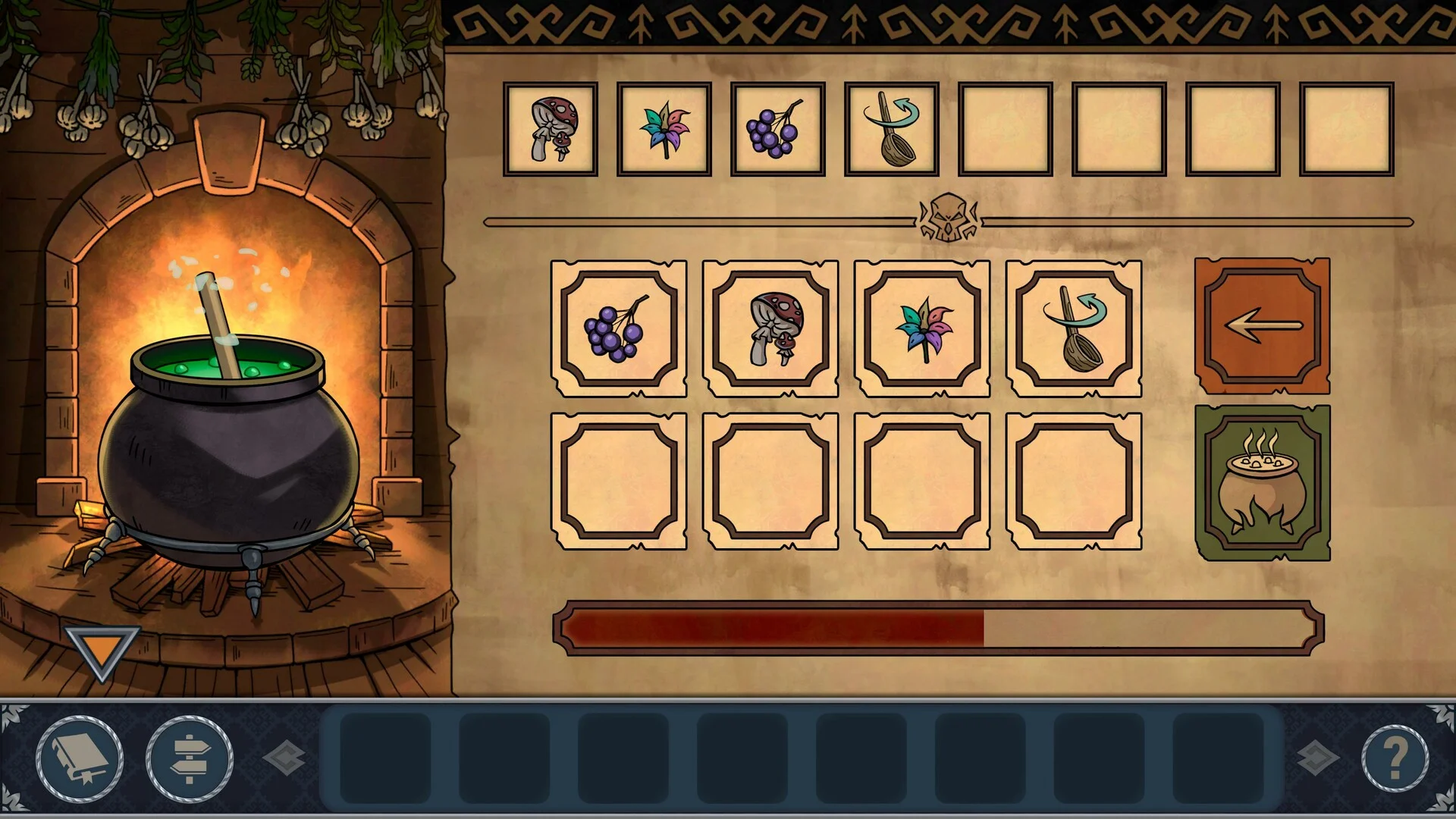 Midnight Swamp Nintendo hand-drawn swamp riddle screen