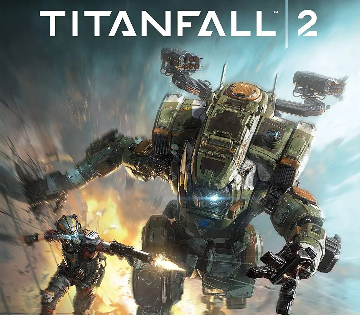 Titanfall 2 cover, Respawn Pilot Jack Cooper and Titan BT-7274