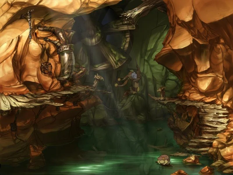 Whispered World Sadwick puzzle in a hand-painted forest