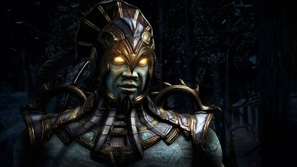Kotal Kahn close-up with glowing eyes