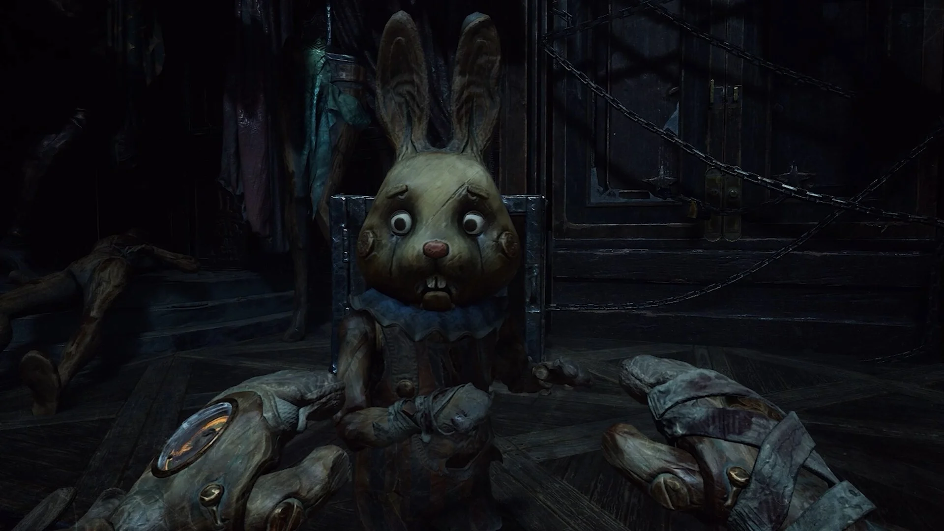 Carnival Hunt wind-up Bunnies escaping with noisy keys