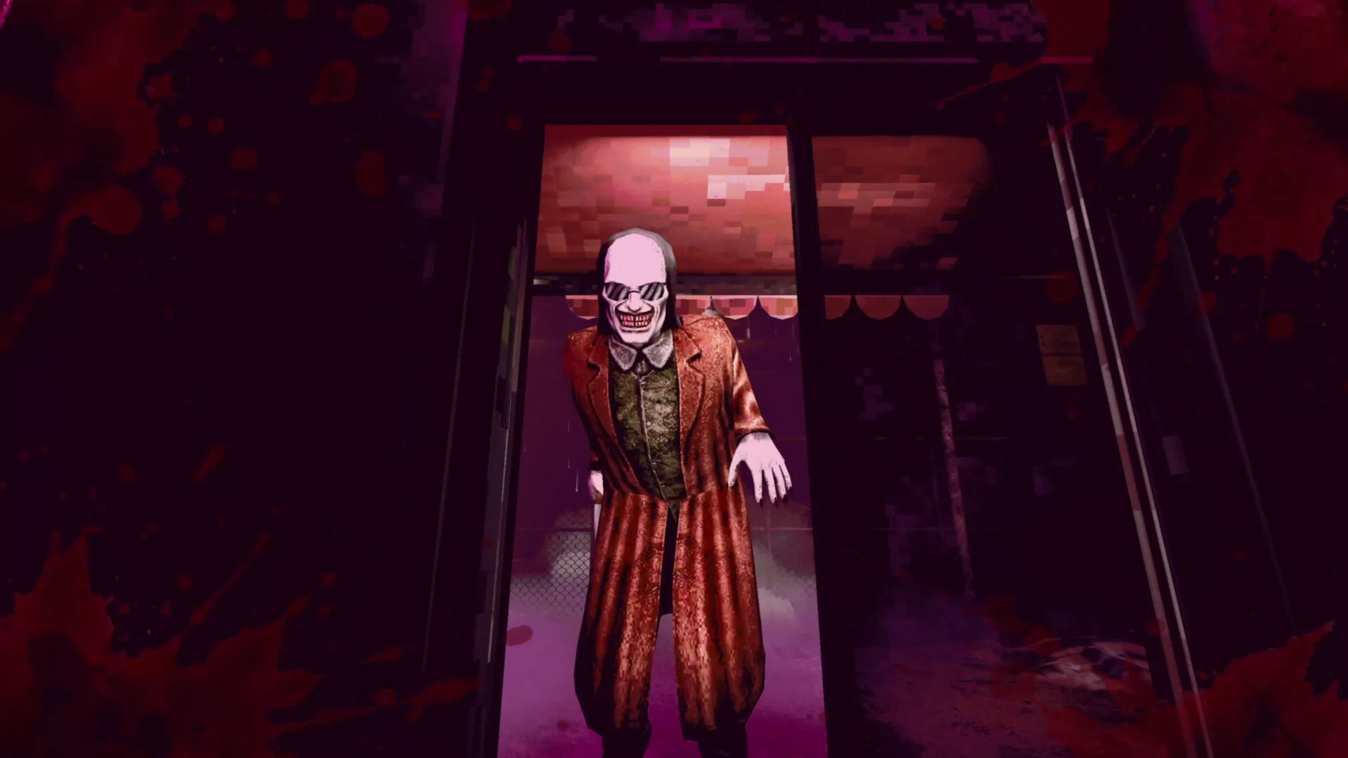 The Skin Stapler night street in rotting Carrion City