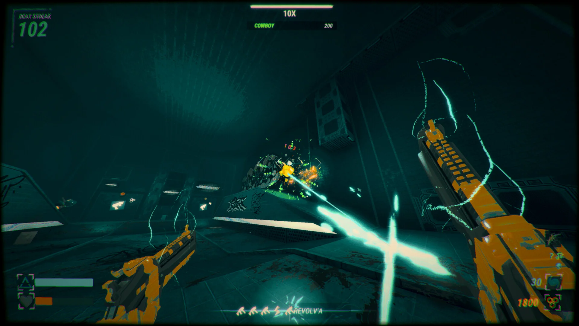 ROBOBEAT wall-run and slide through a techno playground