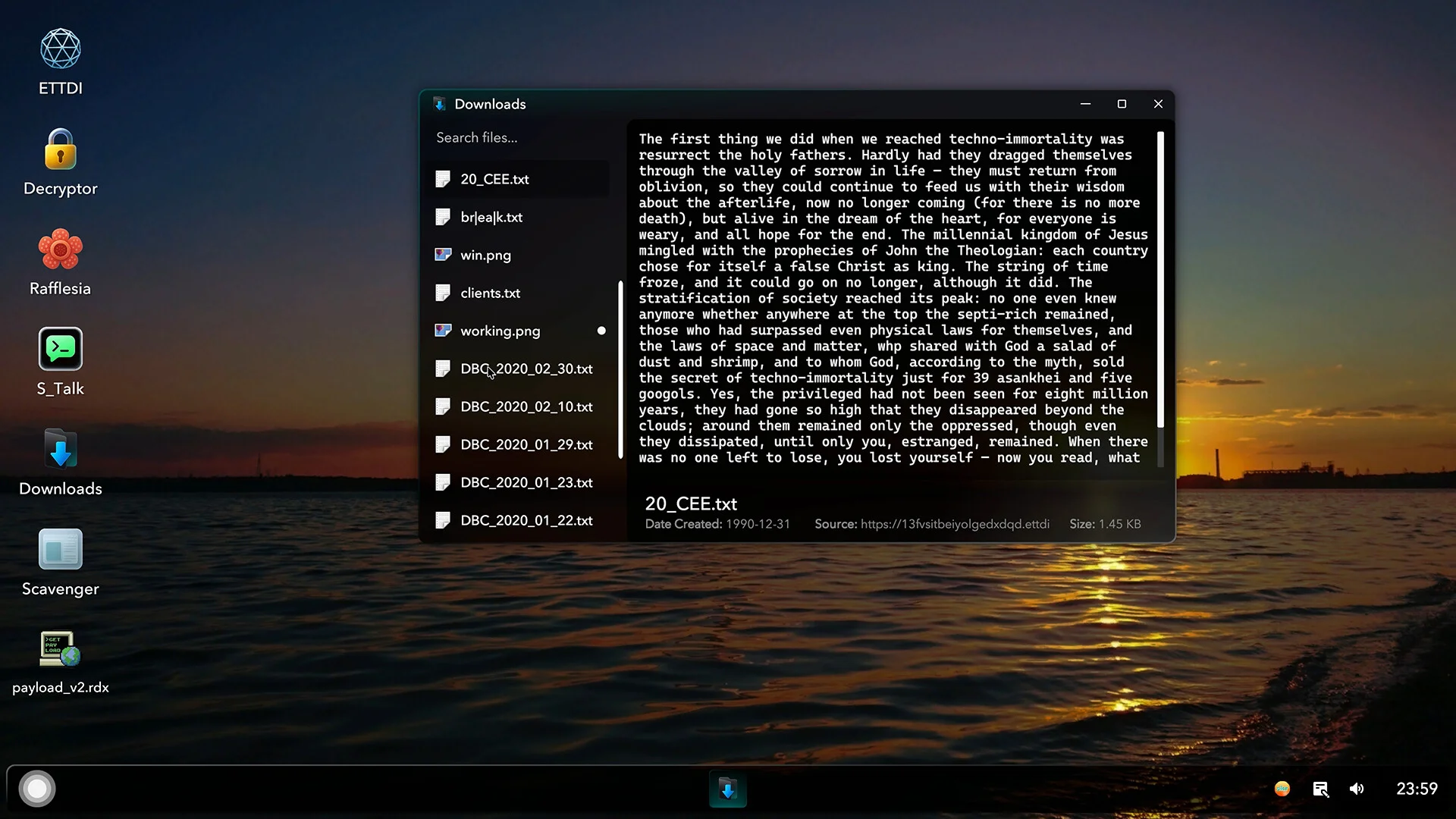 Project DeepWeb Internet lore horror adventure screenshot