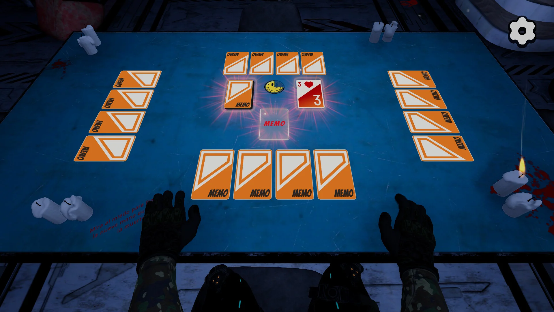 Memo R.I.P. card table screenshot