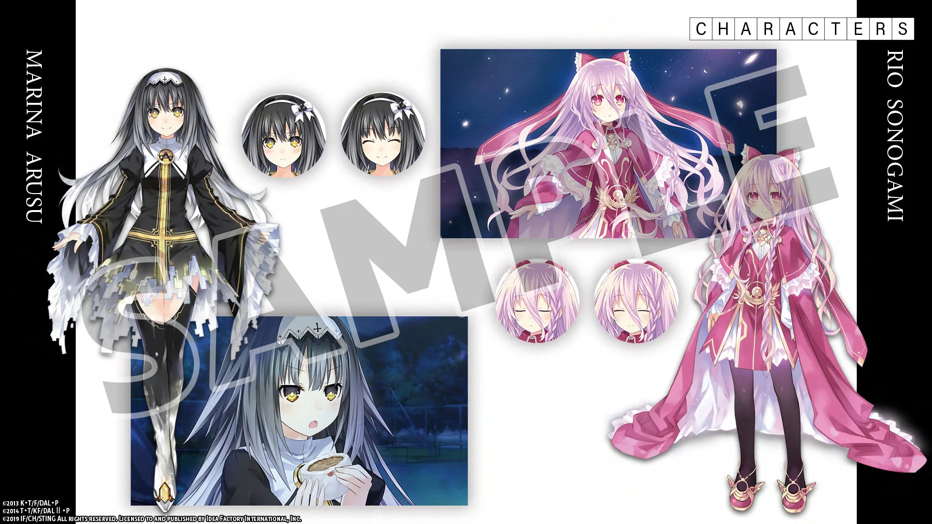DATE A LIVE Deluxe Pack character art collection