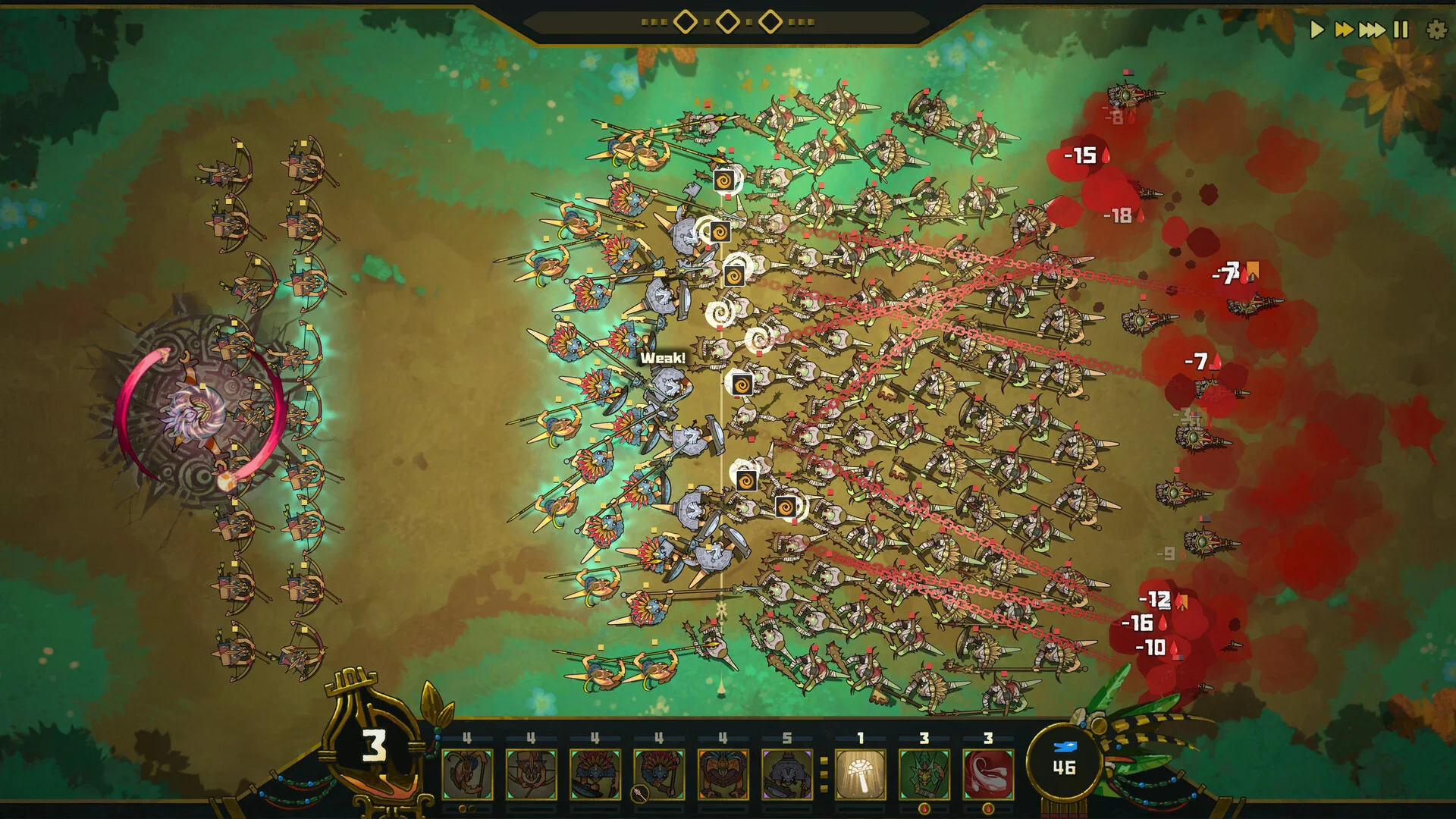Flowers and Deities rainforest gods strategy Steam