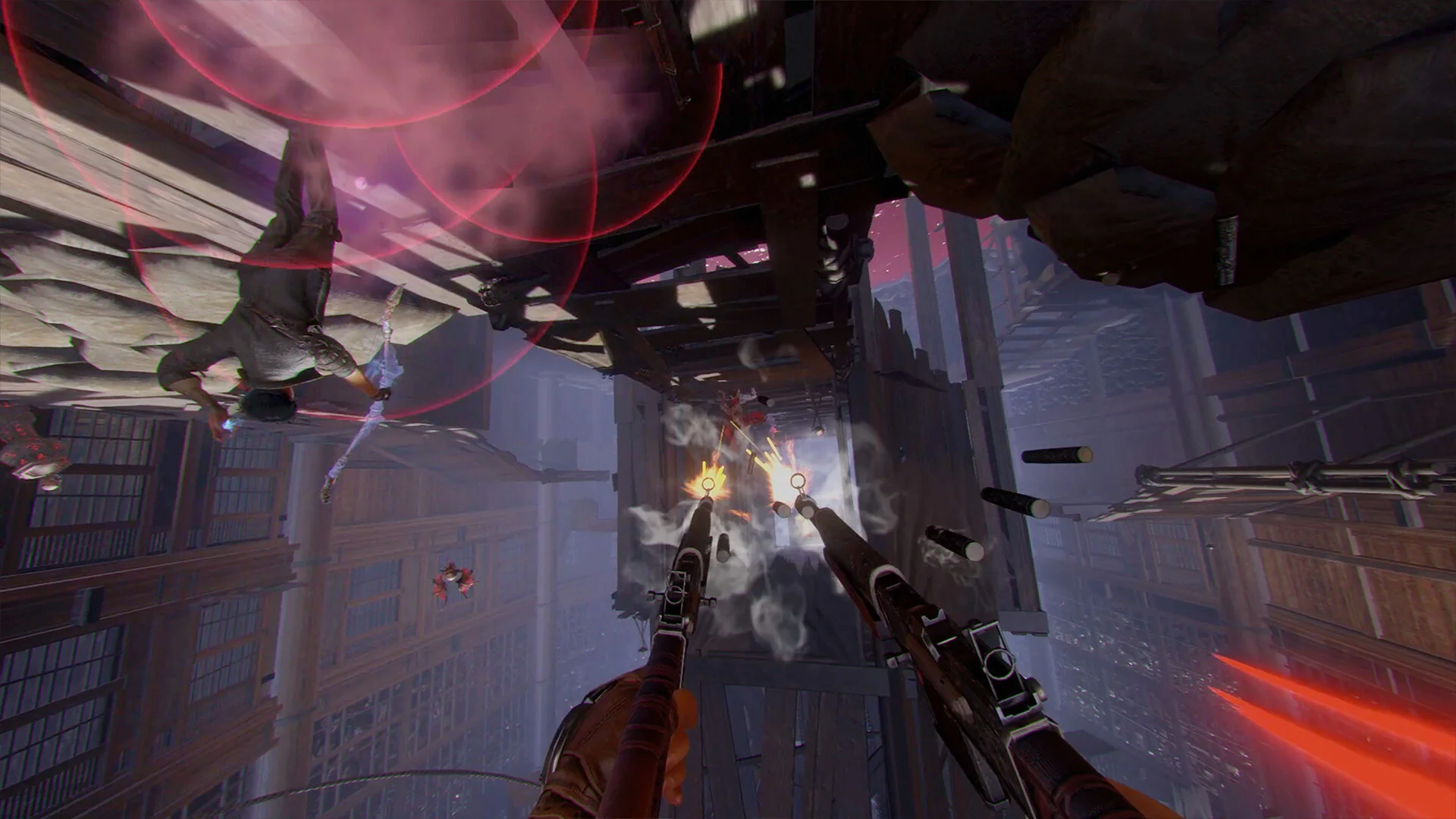 Hellsweeper VR weapons and elemental magic