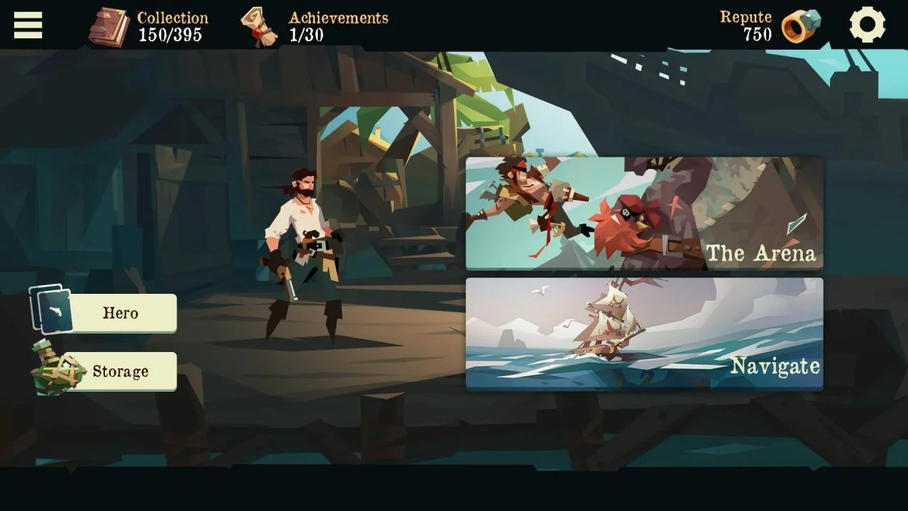 Pirates Outlaws Navigate mode sea route map