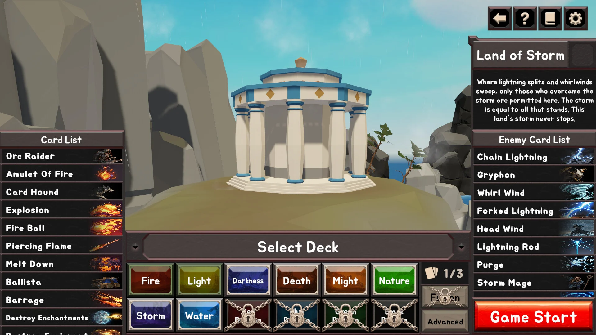 Duel of Gaia card fusion screenshot