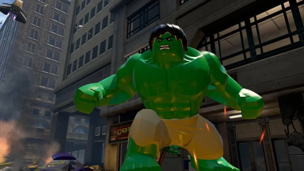 LEGO Marvel's Avengers smash-and-build street fight