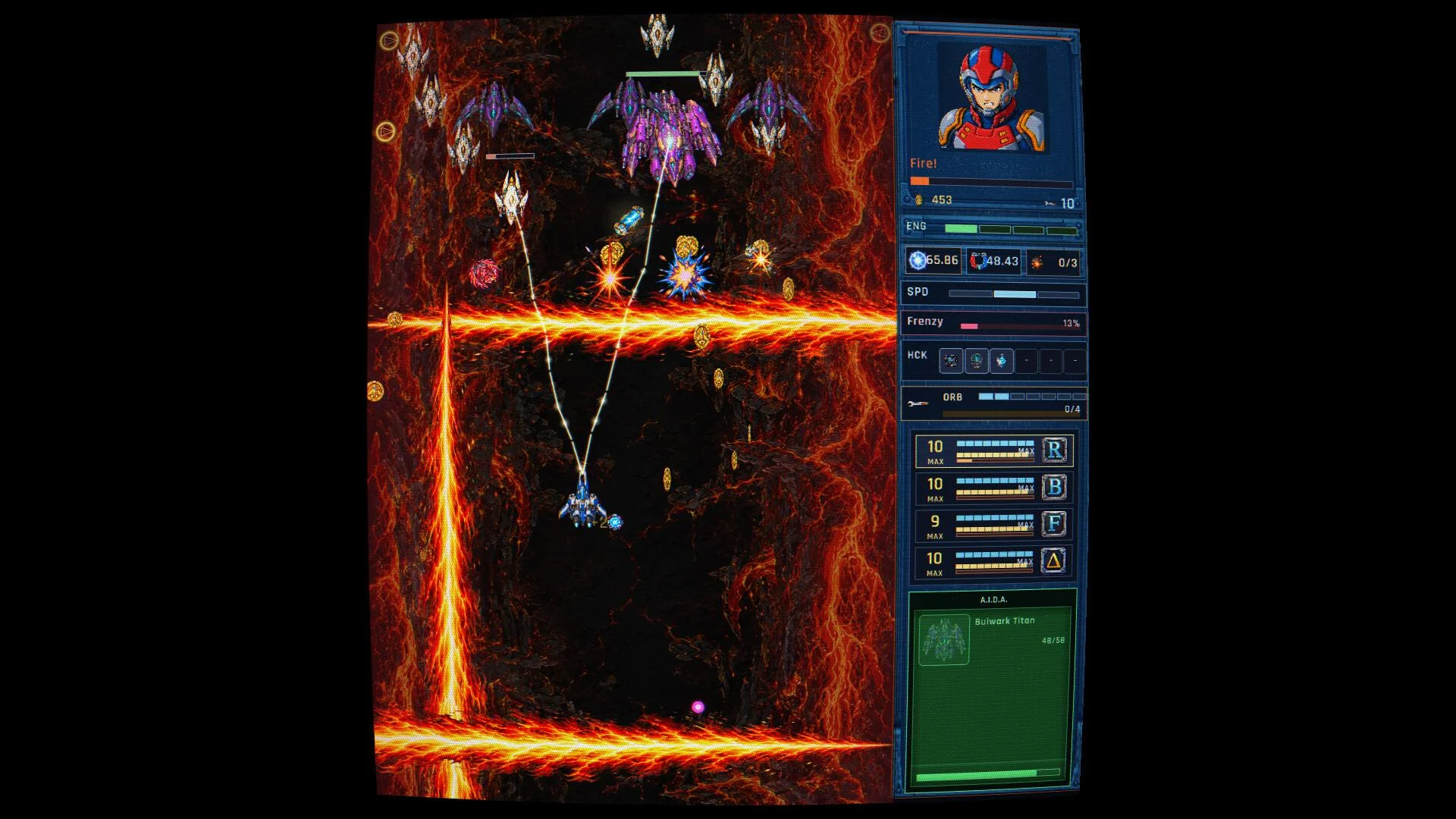 Thunder Infinity two routes and 24 levels