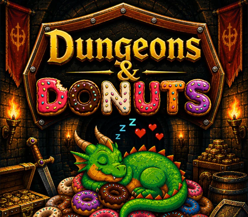Dungeons & Donuts Early Access cover, dungeon and bakery