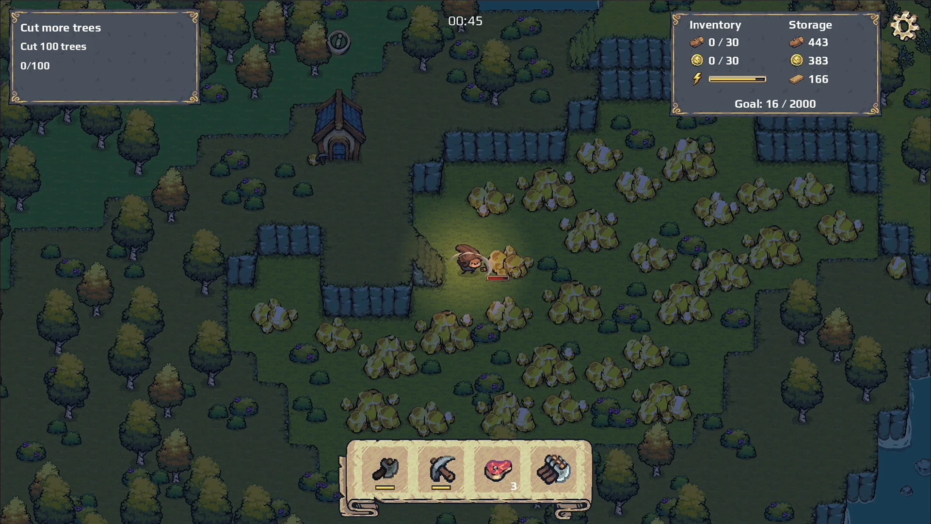 The Lumberjacks Routine woodland work screenshot