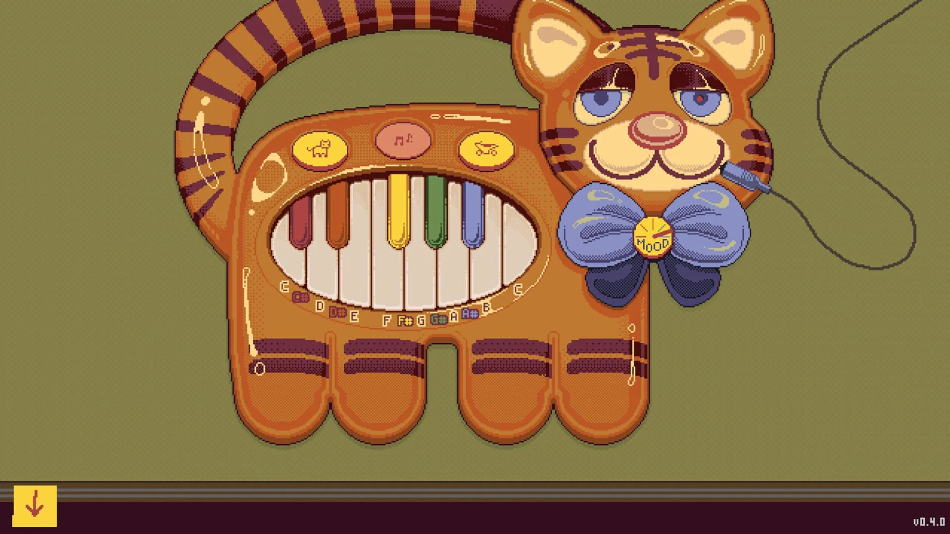 OFFBEAT tiger toy keyboard