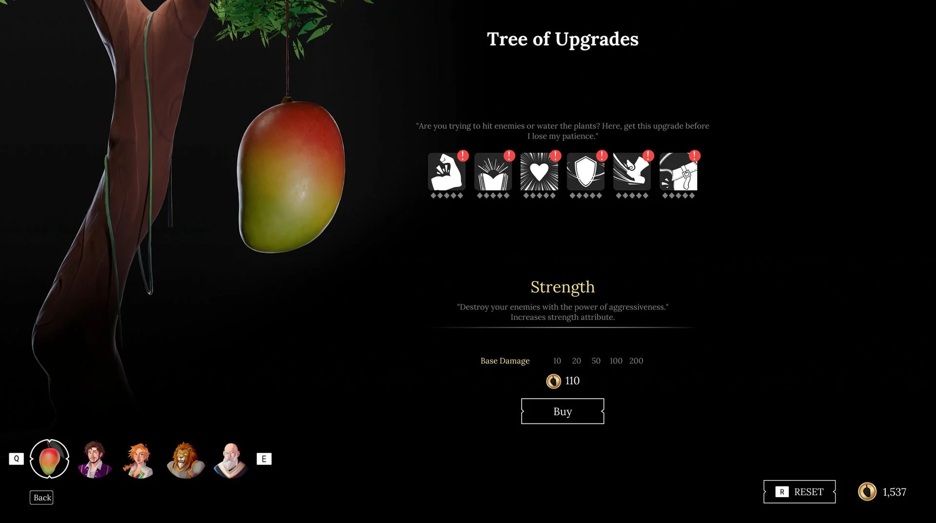 BARD'S FAULT roguelike upgrade stacking gameplay screenshot
