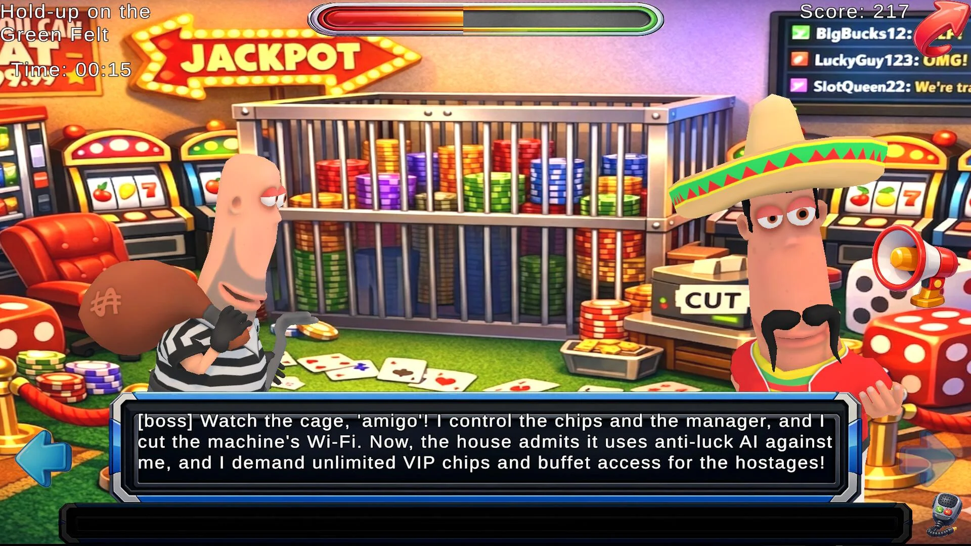 Hostage Down diplomacy meter screenshot