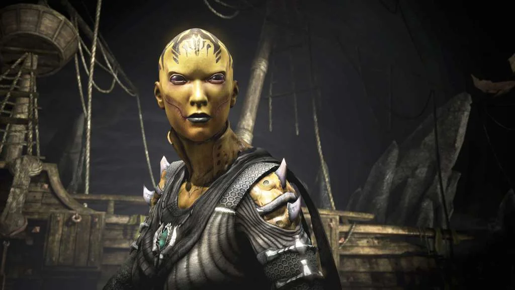 DVorah close-up in Mortal Kombat X