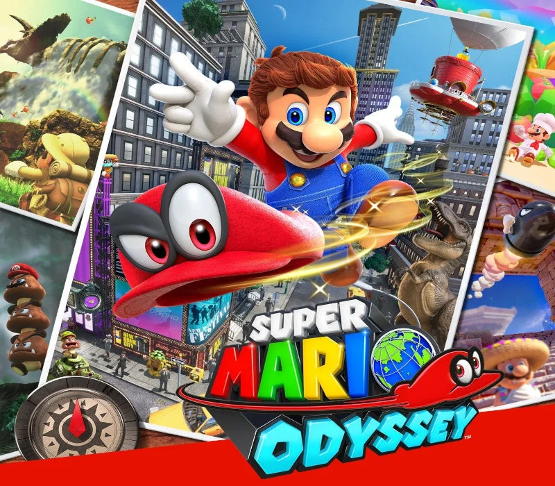 Super Mario Odyssey Switch 2 cover — Cappy kingdoms