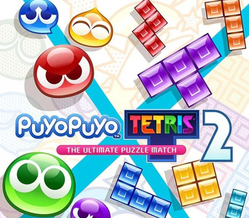 Puyo Puyo Tetris 2 Xbox cover of mixed Puyo and Tetrimino boards