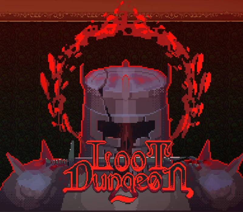 Loot Dungeon cover art, Electric Kite incremental roguelite ARPG